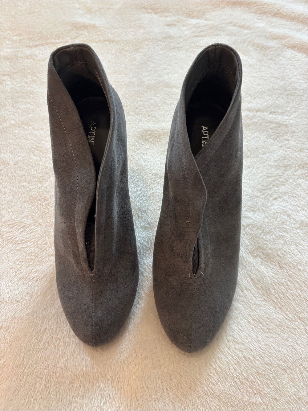 🌺Grey Bootie Heel - Picture 3 of 7